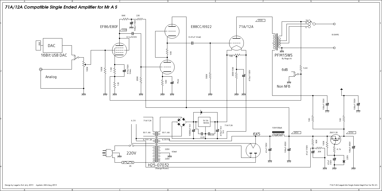 this is 71A 12A single ended amplifier