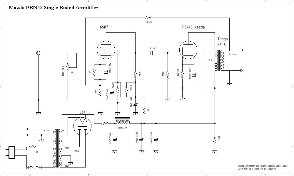 PEN45 Single Ended Amplifier