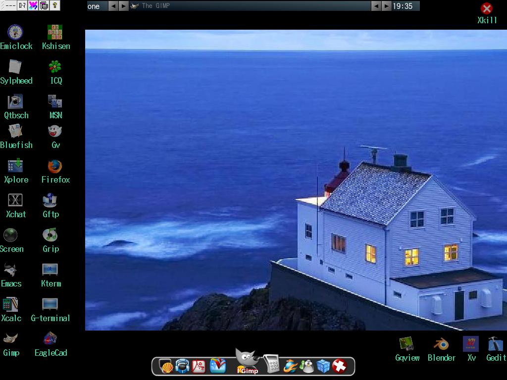 Flux box + idesk + Wbar 