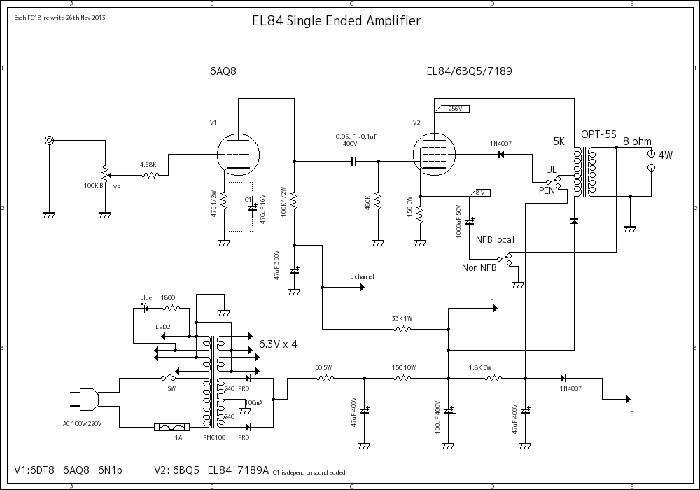 EL Single Ended Amplifier 