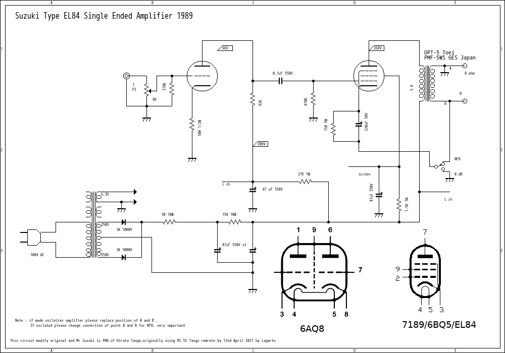 EL84 original circuit