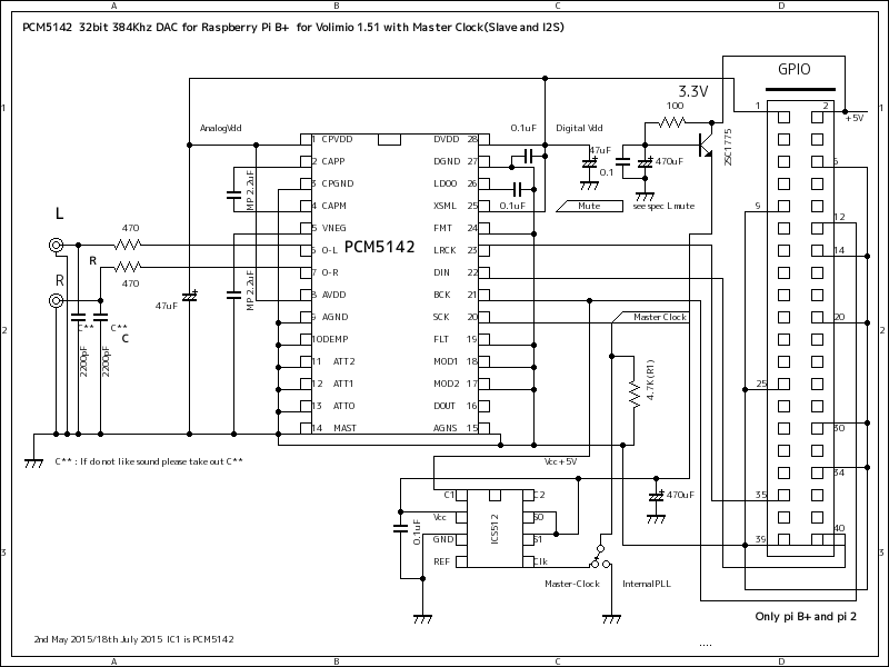 circuit diagram Master clock....