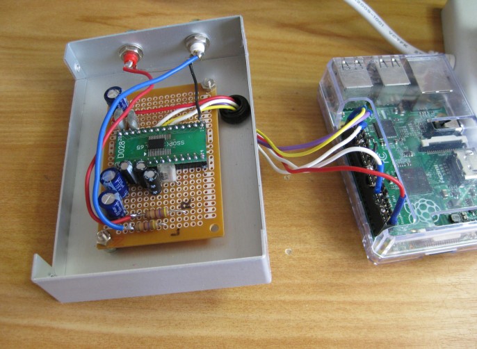 raspberry pi B+ とDAC
