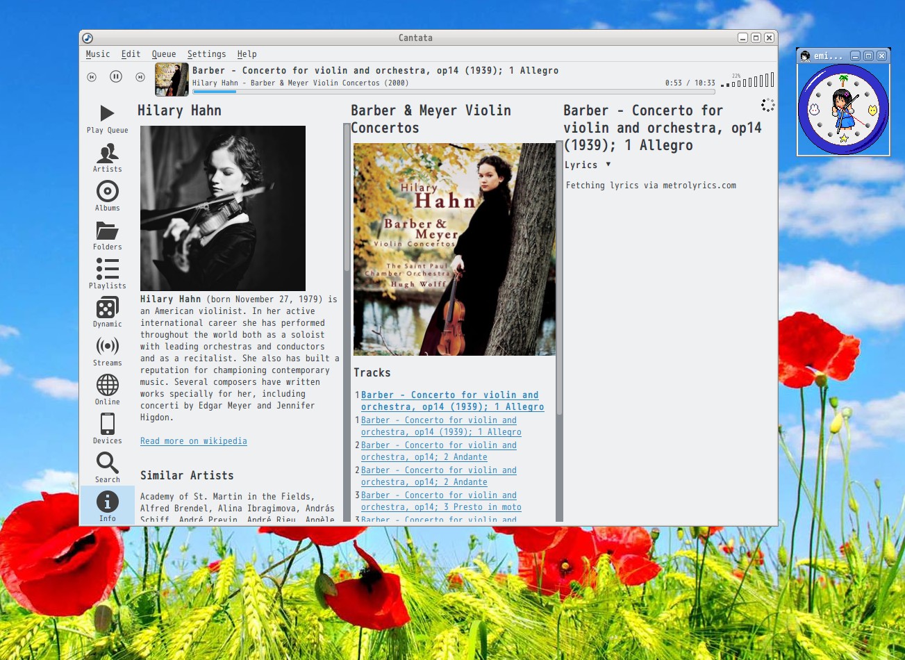 volumio 1.55 file play H Hahn
